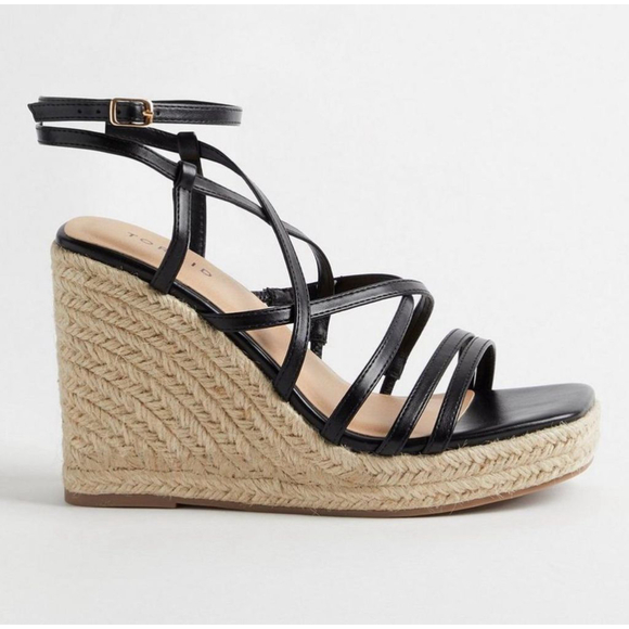 New Torrid Laceup Strappy Platform Wedge (WW) - Picture 2 of 8
